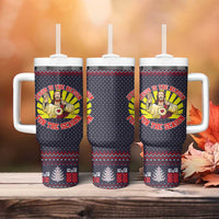 Jesus Is The Reason For The Season Christmas Tumbler With Handle Funny Xmas Holiday Patterns - Wonder Print Shop