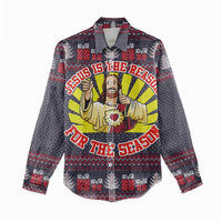 Jesus Is The Reason For The Season Christmas Women Casual Shirt Funny Xmas Holiday Patterns - Wonder Print Shop