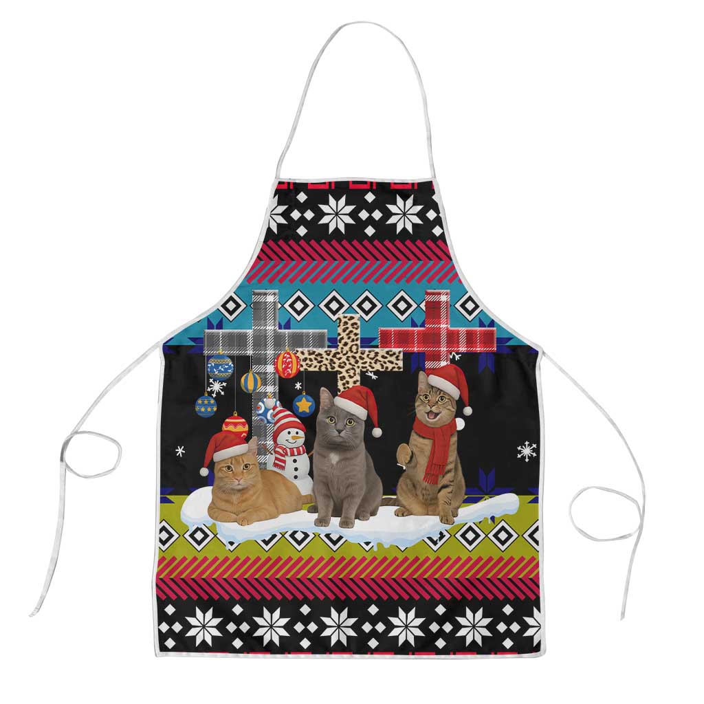 Jesus Is The Reason For The Season Christmas Apron Funny Xmas Holiday Patterns - Wonder Print Shop