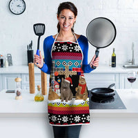 Jesus Is The Reason For The Season Christmas Apron Funny Xmas Holiday Patterns - Wonder Print Shop