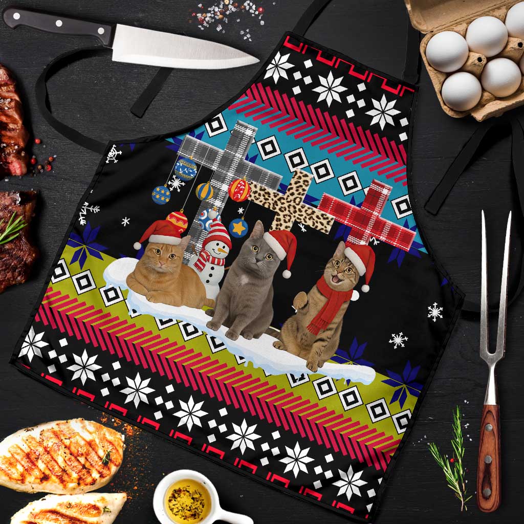 Jesus Is The Reason For The Season Christmas Apron Funny Xmas Holiday Patterns - Wonder Print Shop