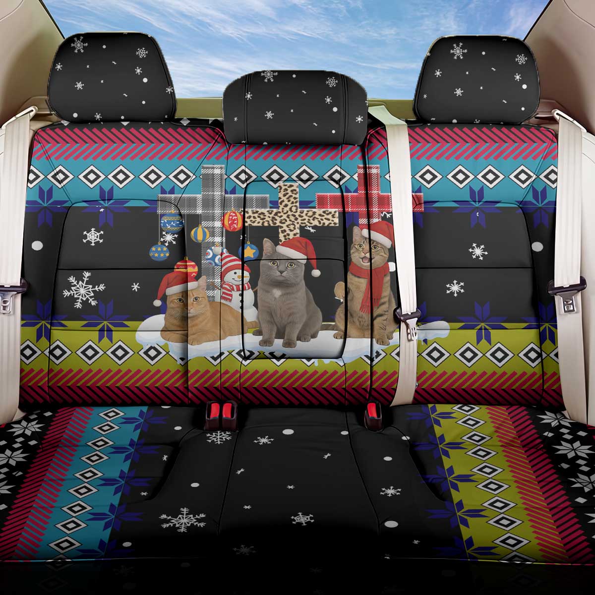 Jesus Is The Reason For The Season Christmas Back Car Seat Cover Funny Xmas Holiday Patterns - Wonder Print Shop