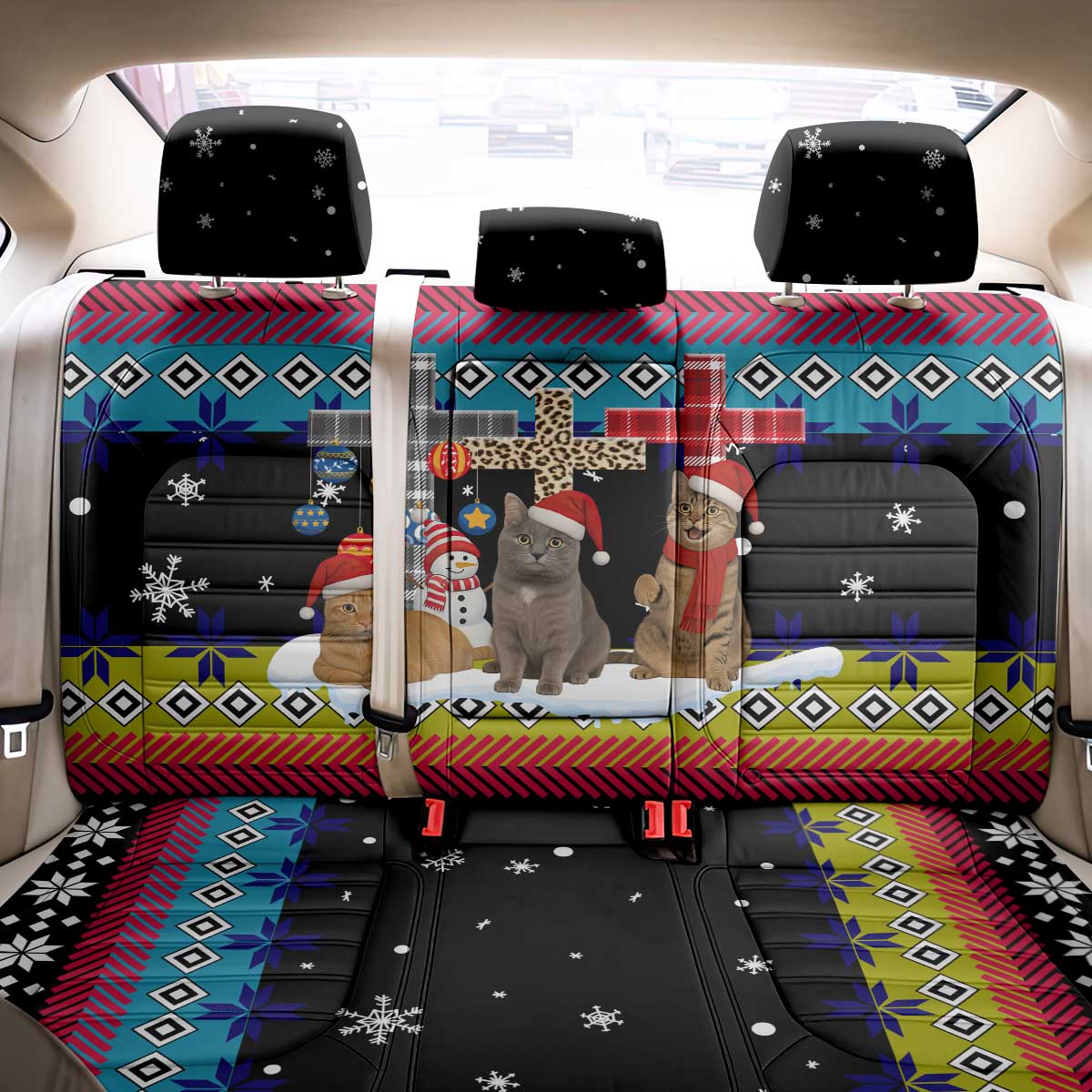 Jesus Is The Reason For The Season Christmas Back Car Seat Cover Funny Xmas Holiday Patterns - Wonder Print Shop
