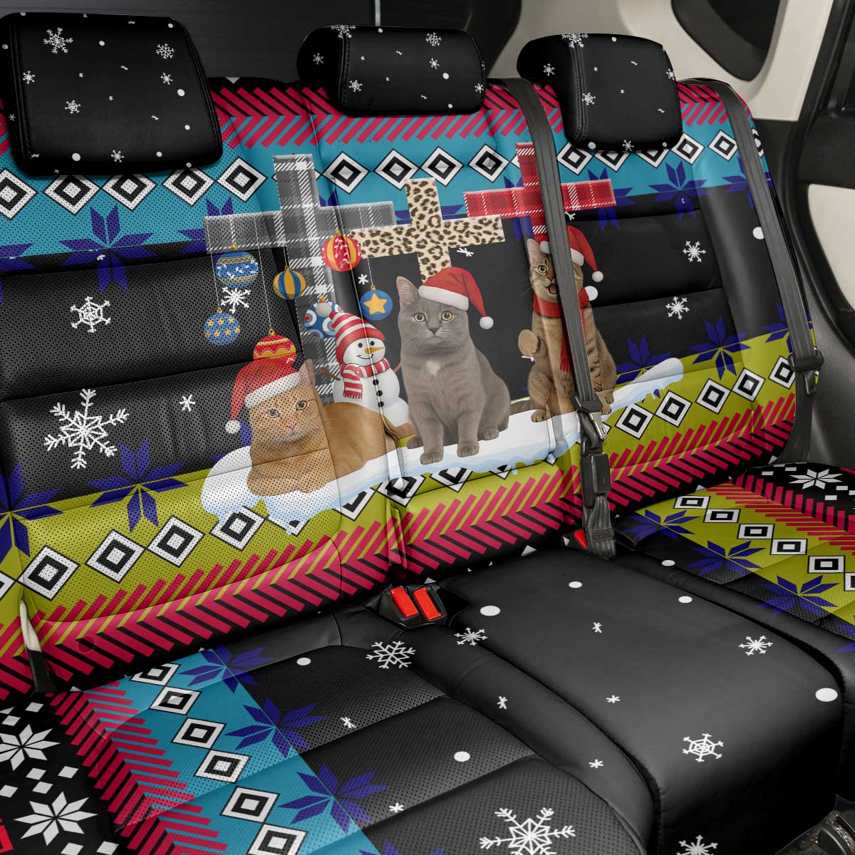 Jesus Is The Reason For The Season Christmas Back Car Seat Cover Funny Xmas Holiday Patterns - Wonder Print Shop
