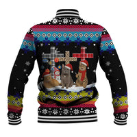 Jesus Is The Reason For The Season Christmas Baseball Jacket Funny Xmas Holiday Patterns - Wonder Print Shop