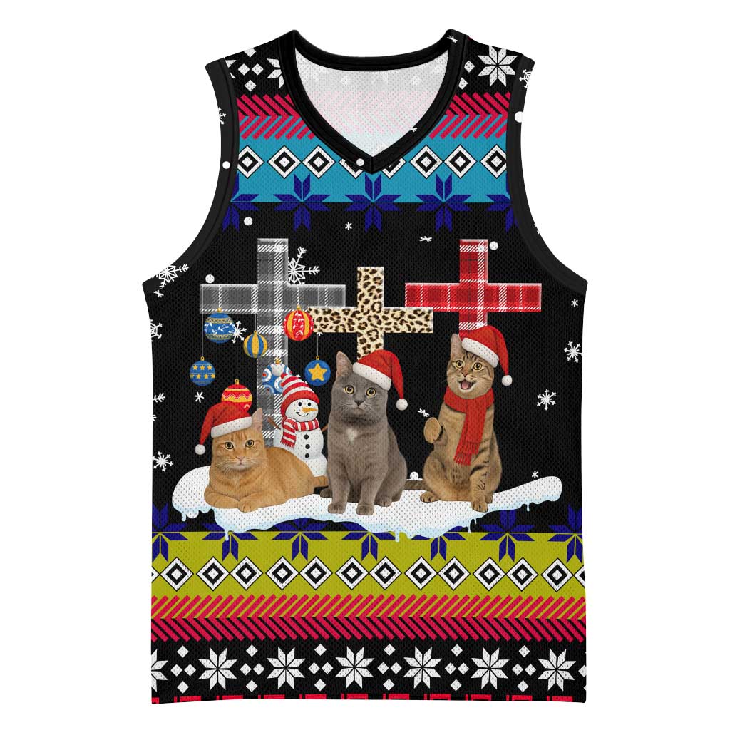 Jesus Is The Reason For The Season Christmas Basketball Jersey Funny Xmas Holiday Patterns - Wonder Print Shop