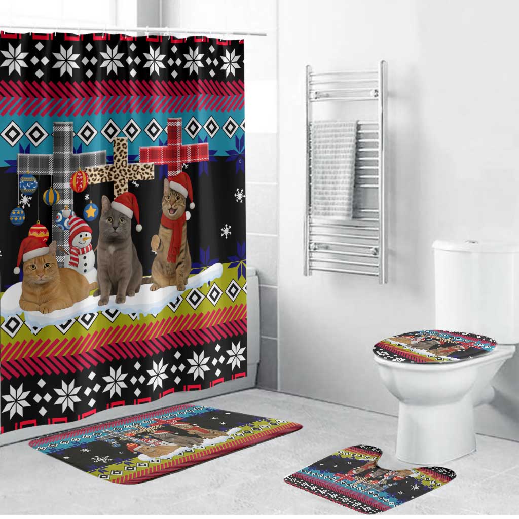 Jesus Is The Reason For The Season Christmas Bathroom Set Funny Xmas Holiday Patterns - Wonder Print Shop