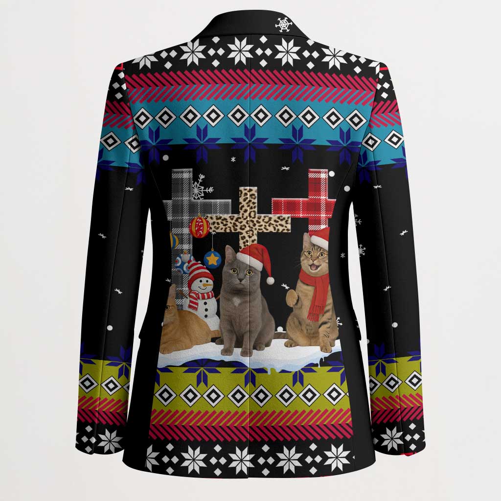Jesus Is The Reason For The Season Christmas Blazer Funny Xmas Holiday Patterns - Wonder Print Shop