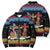 Jesus Is The Reason For The Season Christmas Bomber Puffer Jacket Funny Xmas Holiday Patterns - Wonder Print Shop