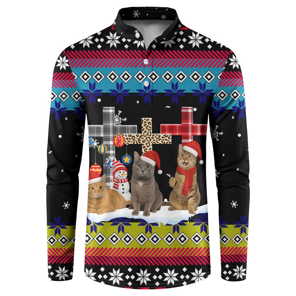 Jesus Is The Reason For The Season Christmas Button Sweatshirt Funny Xmas Holiday Patterns - Wonder Print Shop