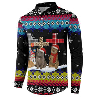 Jesus Is The Reason For The Season Christmas Button Sweatshirt Funny Xmas Holiday Patterns - Wonder Print Shop