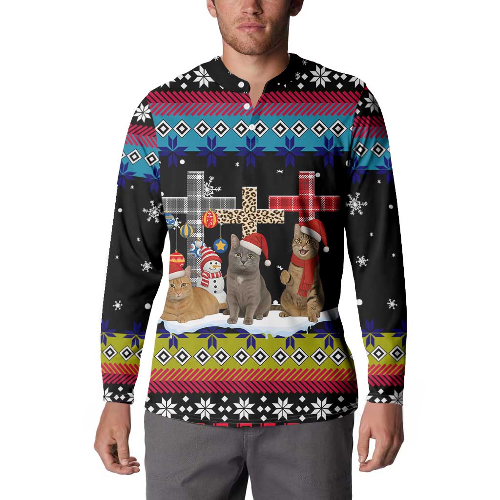 Jesus Is The Reason For The Season Christmas Button Sweatshirt Funny Xmas Holiday Patterns - Wonder Print Shop