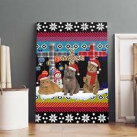 Jesus Is The Reason For The Season Christmas Canvas Wall Art Funny Xmas Holiday Patterns - Wonder Print Shop
