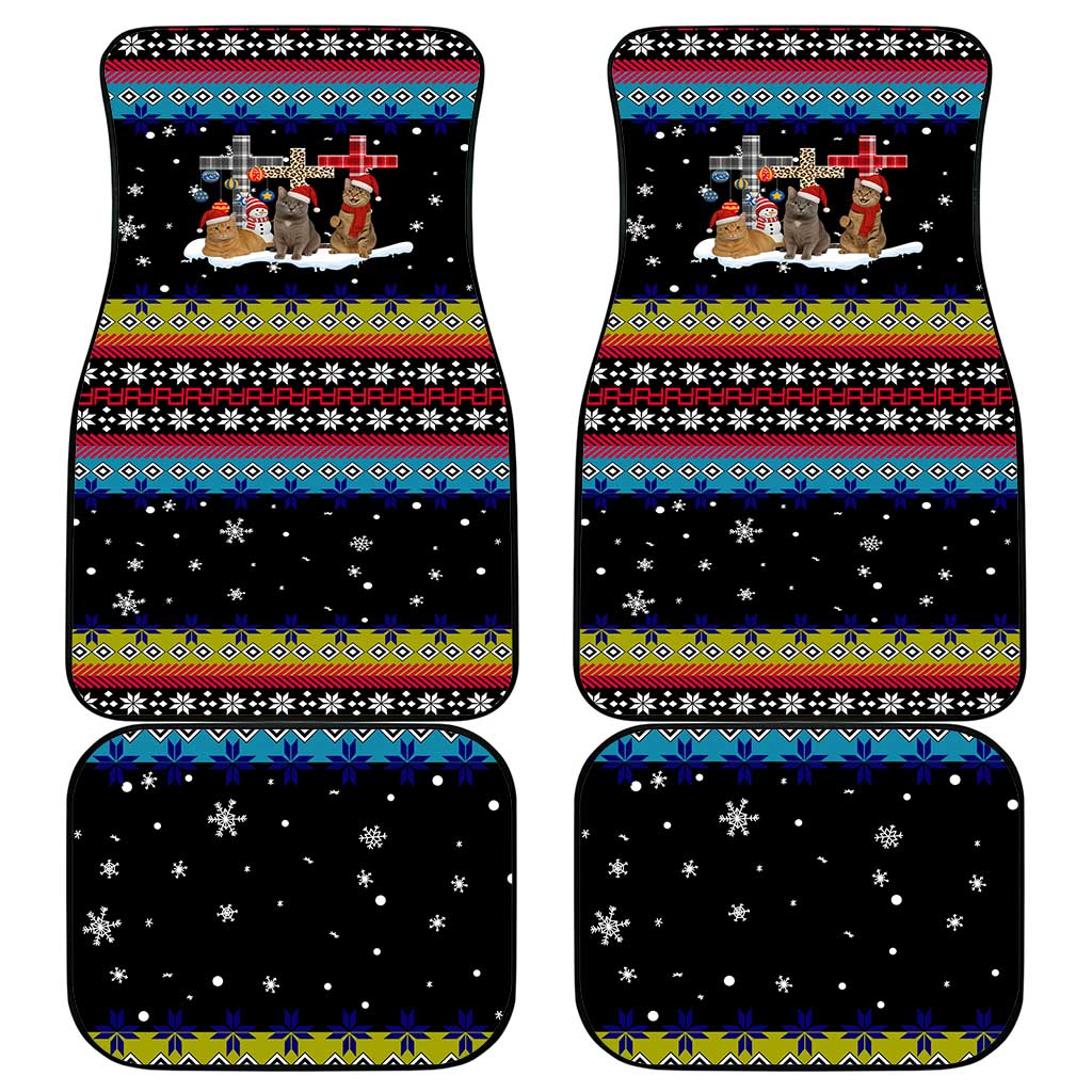 Jesus Is The Reason For The Season Christmas Car Mats Funny Xmas Holiday Patterns - Wonder Print Shop