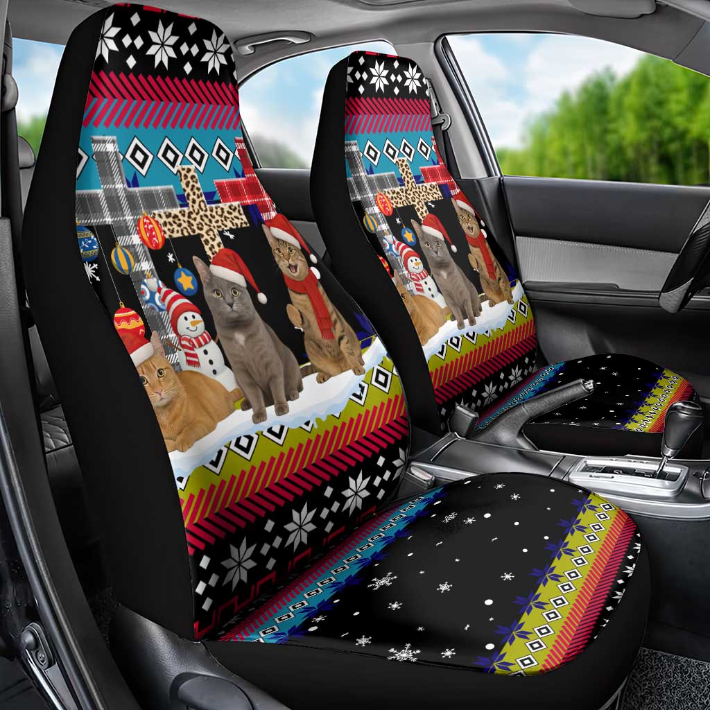 Jesus Is The Reason For The Season Christmas Car Seat Cover Funny Xmas Holiday Patterns - Wonder Print Shop