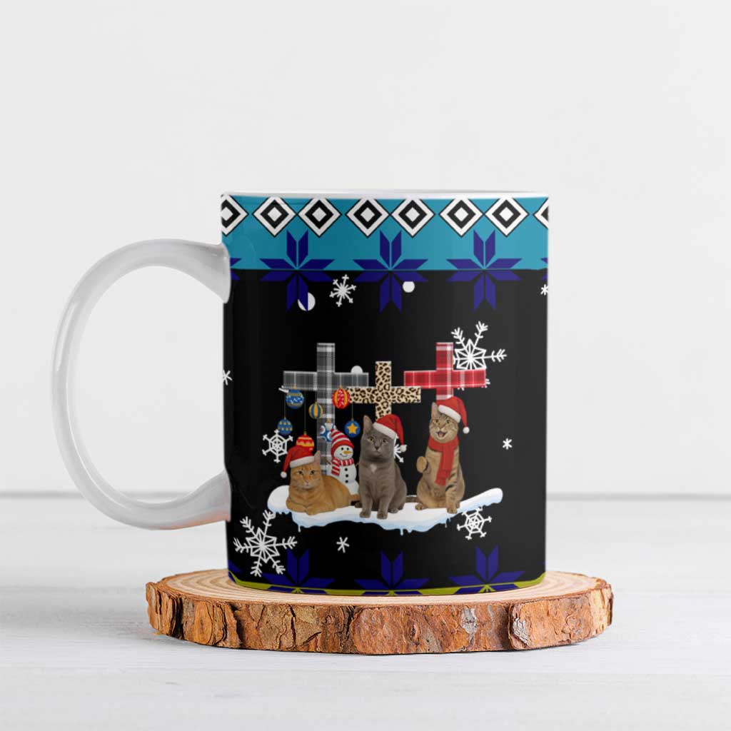 Jesus Is The Reason For The Season Christmas Ceramic Mug Funny Xmas Holiday Patterns - Wonder Print Shop