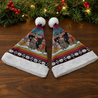 Jesus Is The Reason For The Season Christmas Santa Hat Funny Xmas Holiday Patterns - Wonder Print Shop