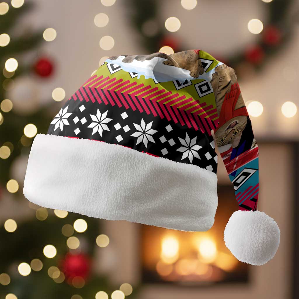 Jesus Is The Reason For The Season Christmas Santa Hat Funny Xmas Holiday Patterns - Wonder Print Shop
