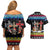 Jesus Is The Reason For The Season Christmas Couples Matching Off Shoulder Short Dress and Hawaiian Shirt Funny Xmas Holiday Patterns - Wonder Print Shop