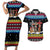Jesus Is The Reason For The Season Christmas Couples Matching Short Sleeve Bodycon Dress and Hawaiian Shirt Funny Xmas Holiday Patterns - Wonder Print Shop