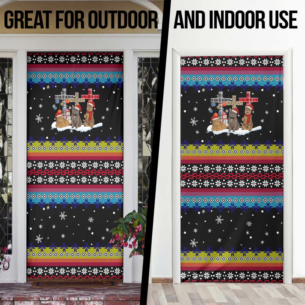 Jesus Is The Reason For The Season Christmas Door Cover Funny Xmas Holiday Patterns - Wonder Print Shop