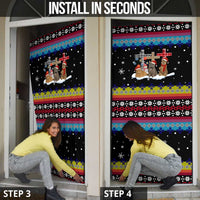 Jesus Is The Reason For The Season Christmas Door Cover Funny Xmas Holiday Patterns - Wonder Print Shop