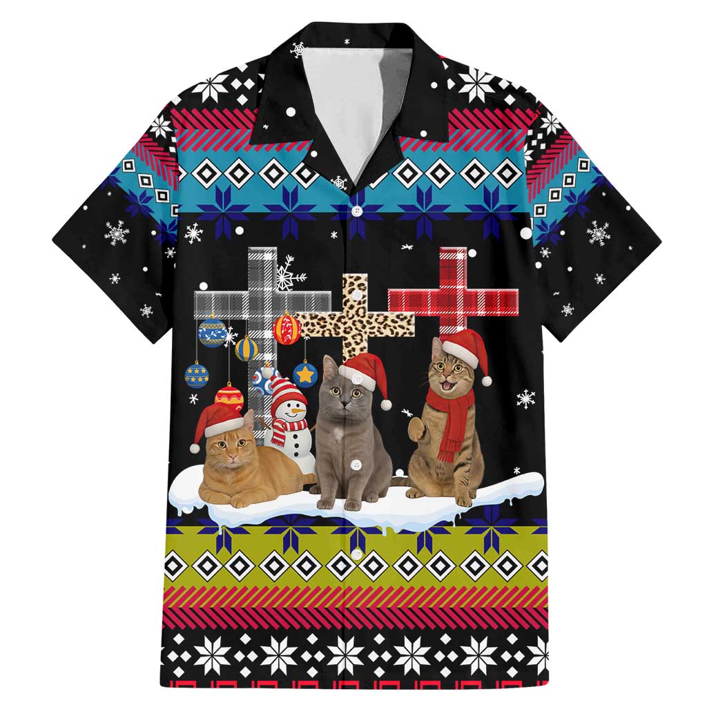 Jesus Is The Reason For The Season Christmas Family Matching Mermaid Dress and Hawaiian Shirt Funny Xmas Holiday Patterns - Wonder Print Shop