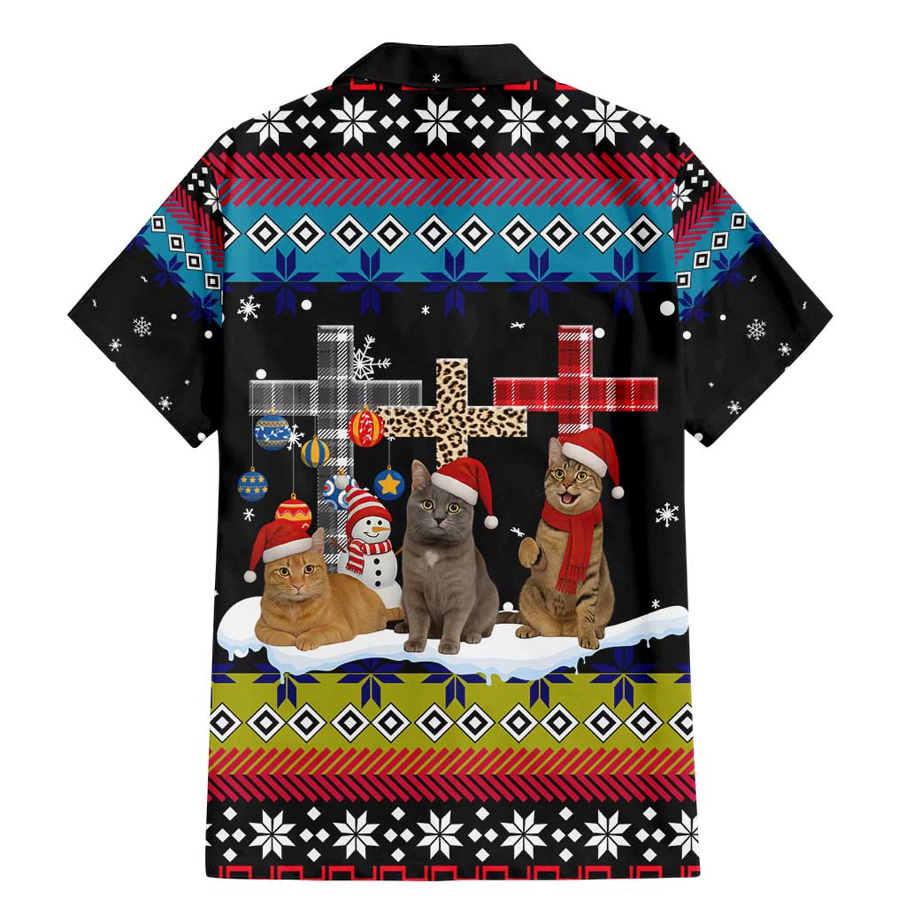 Jesus Is The Reason For The Season Christmas Family Matching Mermaid Dress and Hawaiian Shirt Funny Xmas Holiday Patterns - Wonder Print Shop