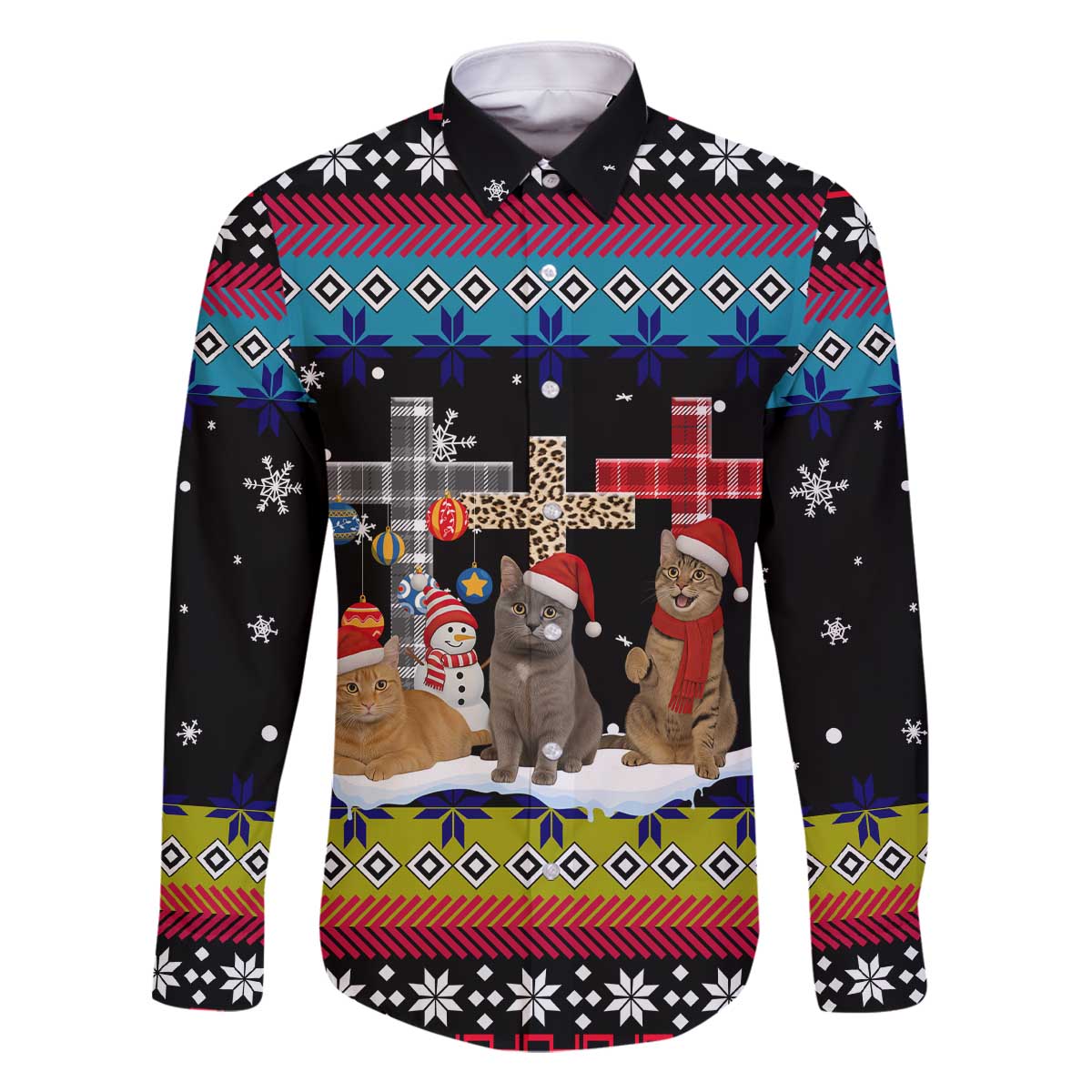 Jesus Is The Reason For The Season Christmas Family Matching Off The Shoulder Long Sleeve Dress and Hawaiian Shirt Funny Xmas Holiday Patterns - Wonder Print Shop