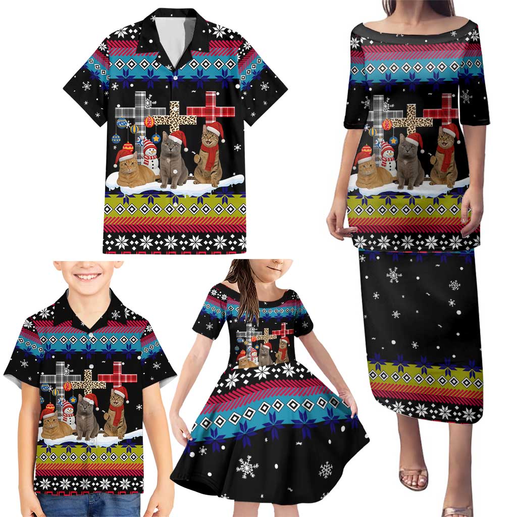 Jesus Is The Reason For The Season Christmas Family Matching Puletasi and Hawaiian Shirt Funny Xmas Holiday Patterns - Wonder Print Shop