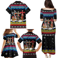 Jesus Is The Reason For The Season Christmas Family Matching Puletasi and Hawaiian Shirt Funny Xmas Holiday Patterns - Wonder Print Shop