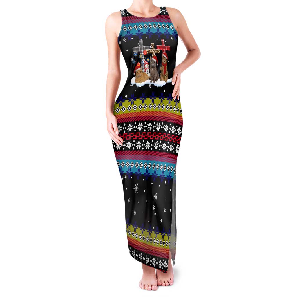 Jesus Is The Reason For The Season Christmas Family Matching Tank Maxi Dress and Hawaiian Shirt Funny Xmas Holiday Patterns - Wonder Print Shop