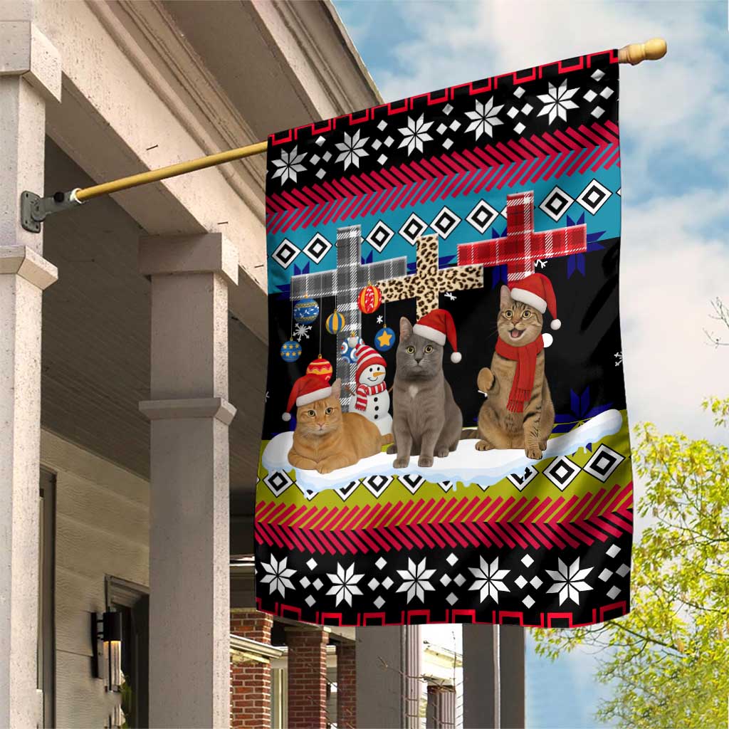 Jesus Is The Reason For The Season Christmas Garden Flag Funny Xmas Holiday Patterns - Wonder Print Shop