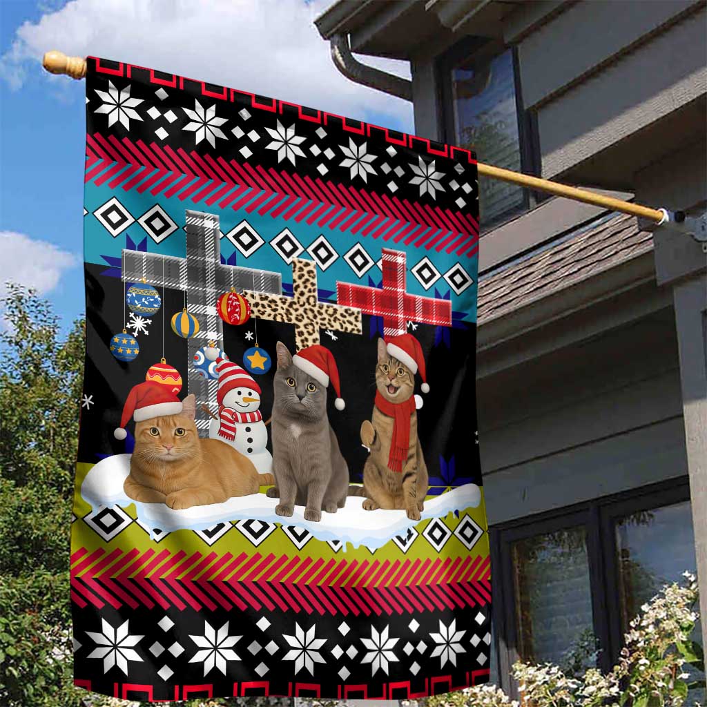 Jesus Is The Reason For The Season Christmas Garden Flag Funny Xmas Holiday Patterns - Wonder Print Shop