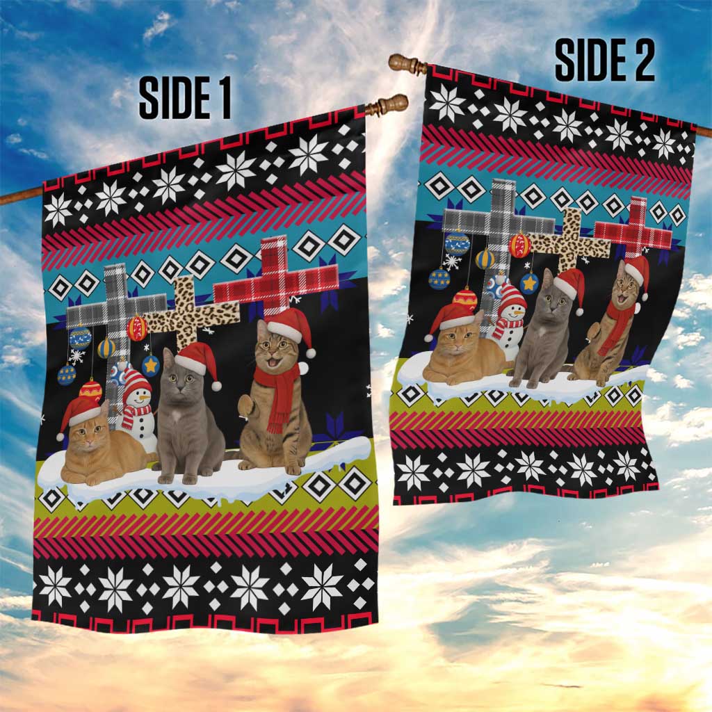 Jesus Is The Reason For The Season Christmas Garden Flag Funny Xmas Holiday Patterns - Wonder Print Shop