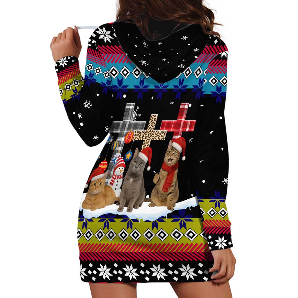 Jesus Is The Reason For The Season Christmas Hoodie Dress Funny Xmas Holiday Patterns - Wonder Print Shop
