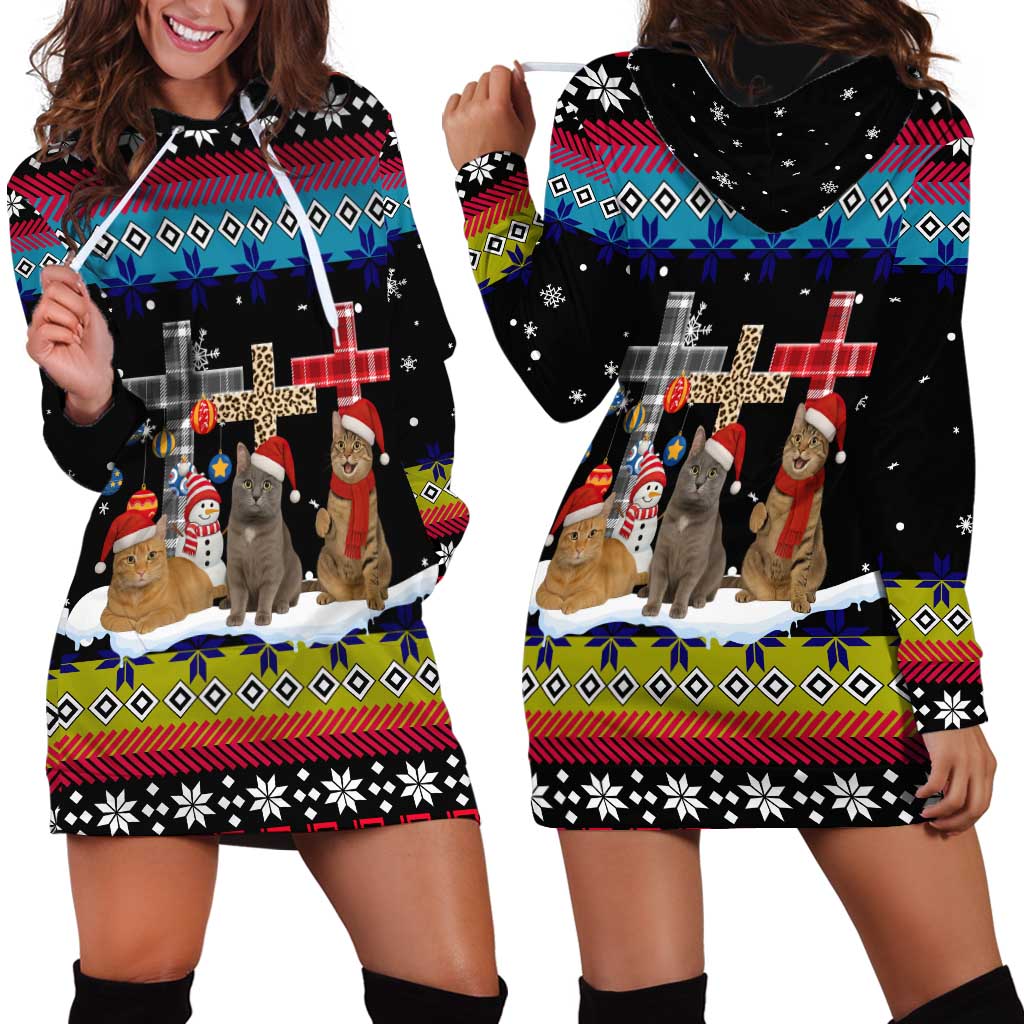 Jesus Is The Reason For The Season Christmas Hoodie Dress Funny Xmas Holiday Patterns - Wonder Print Shop