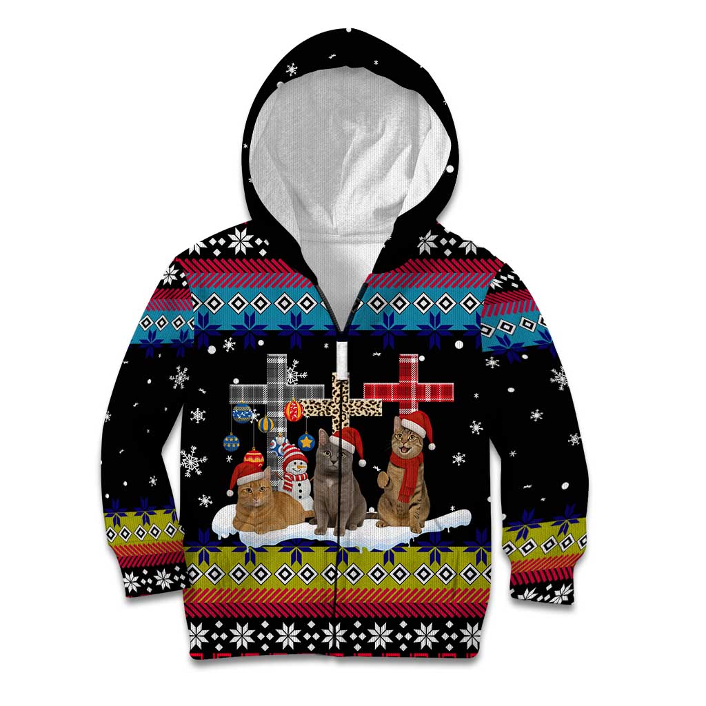Jesus Is The Reason For The Season Christmas Kid Hoodie Funny Xmas Holiday Patterns - Wonder Print Shop