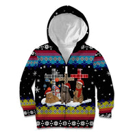 Jesus Is The Reason For The Season Christmas Kid Hoodie Funny Xmas Holiday Patterns - Wonder Print Shop