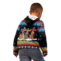 Jesus Is The Reason For The Season Christmas Kid Hoodie Funny Xmas Holiday Patterns - Wonder Print Shop