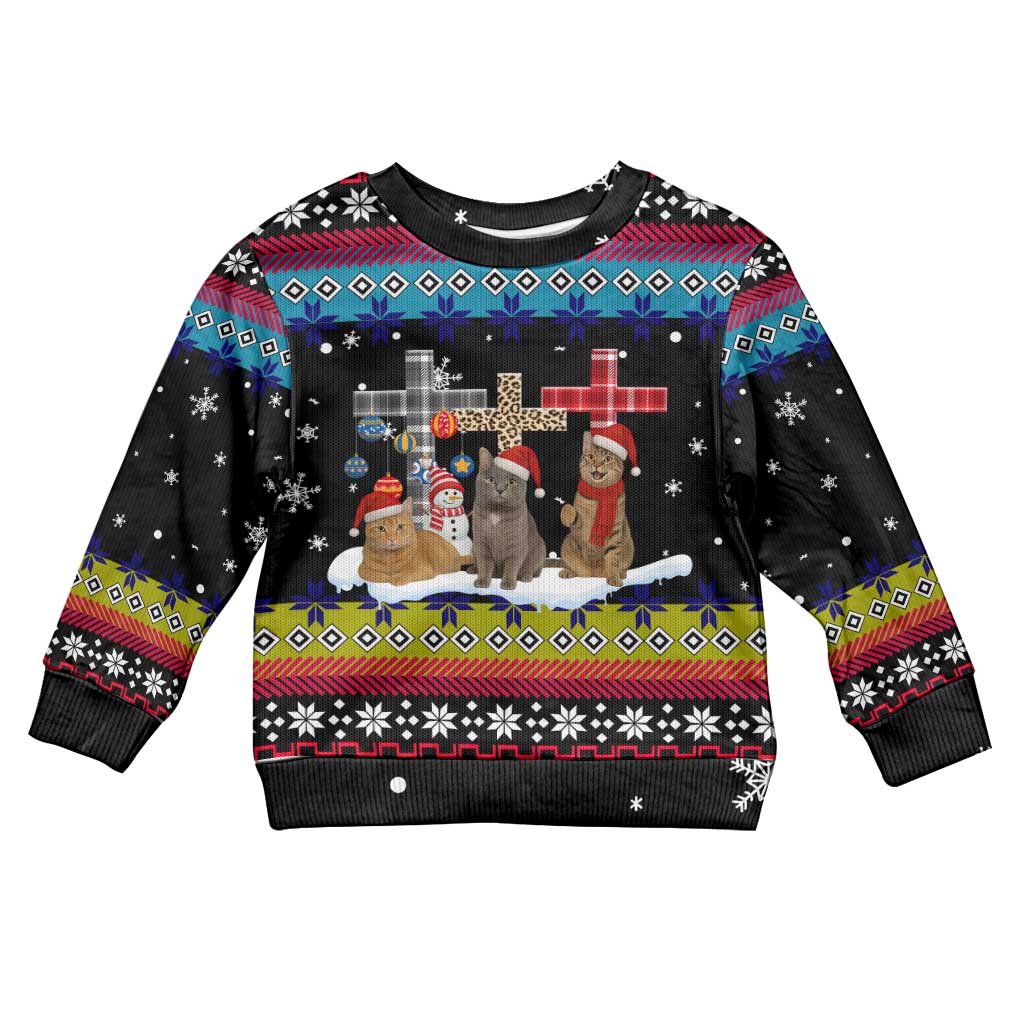 Jesus Is The Reason For The Season Christmas Kid Ugly Christmas Sweater Funny Xmas Holiday Patterns - Wonder Print Shop