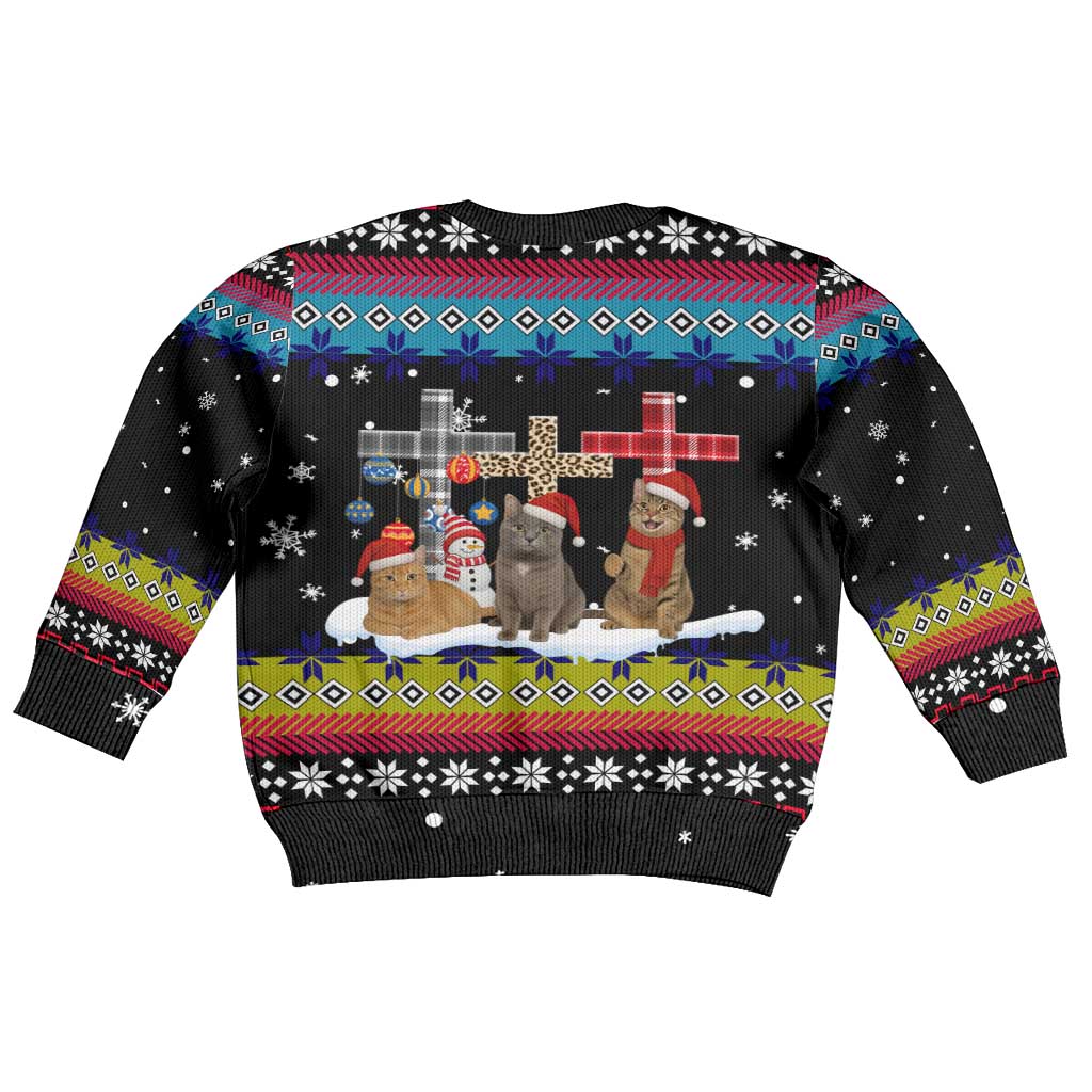 Jesus Is The Reason For The Season Christmas Kid Ugly Christmas Sweater Funny Xmas Holiday Patterns - Wonder Print Shop