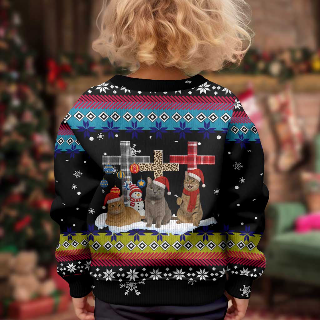 Jesus Is The Reason For The Season Christmas Kid Ugly Christmas Sweater Funny Xmas Holiday Patterns - Wonder Print Shop