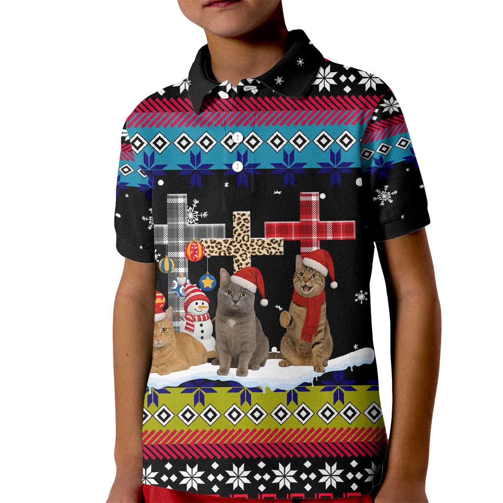Jesus Is The Reason For The Season Christmas Kid Polo Shirt Funny Xmas Holiday Patterns - Wonder Print Shop