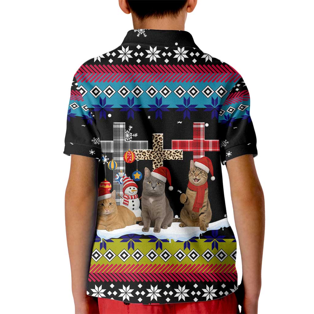 Jesus Is The Reason For The Season Christmas Kid Polo Shirt Funny Xmas Holiday Patterns - Wonder Print Shop