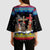 Jesus Is The Reason For The Season Christmas Kimono Sleeve Blouse Funny Xmas Holiday Patterns - Wonder Print Shop