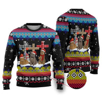 Jesus Is The Reason For The Season Christmas Ugly Christmas Sweater Funny Xmas Holiday Patterns - Wonder Print Shop