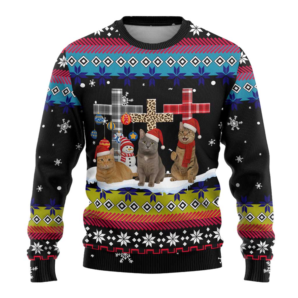 Jesus Is The Reason For The Season Christmas Ugly Christmas Sweater Funny Xmas Holiday Patterns - Wonder Print Shop