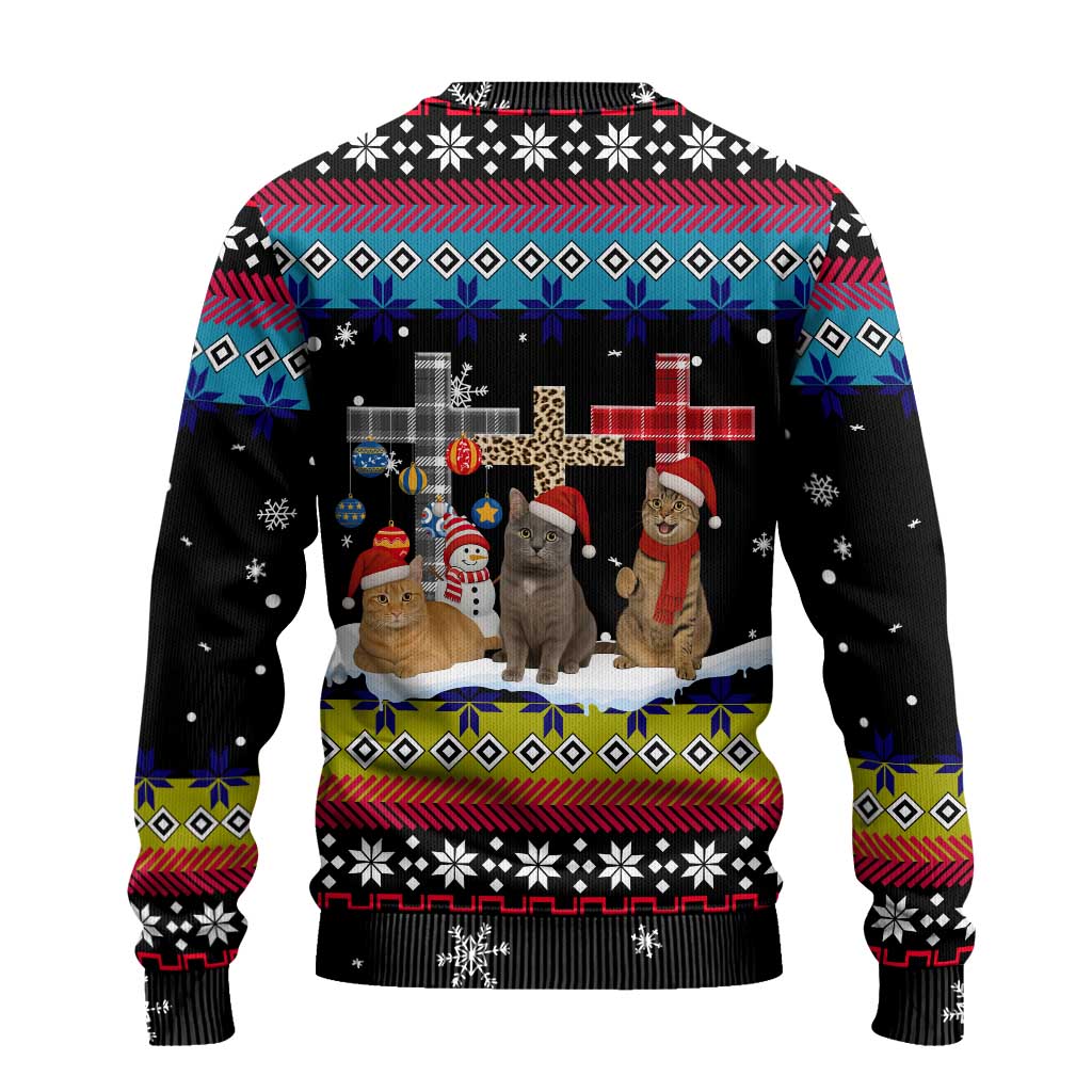 Jesus Is The Reason For The Season Christmas Ugly Christmas Sweater Funny Xmas Holiday Patterns - Wonder Print Shop