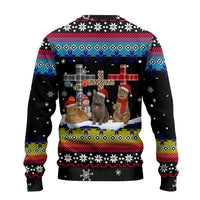Jesus Is The Reason For The Season Christmas Ugly Christmas Sweater Funny Xmas Holiday Patterns - Wonder Print Shop
